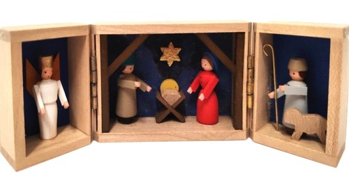 Holzkiste zum öffnen krippe - zum,