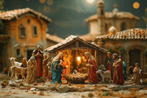 Weihnachten krippe dekoration - krippe,