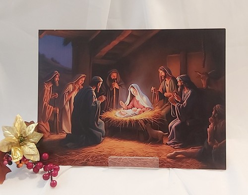 Weihnachtskrippe bild druck - bild,