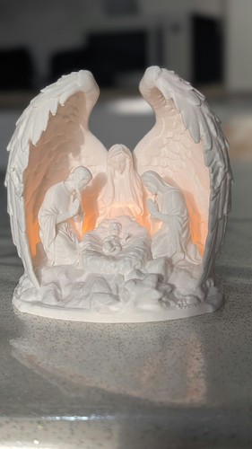 Krippenfigur krippe weiß - krippenfigur,