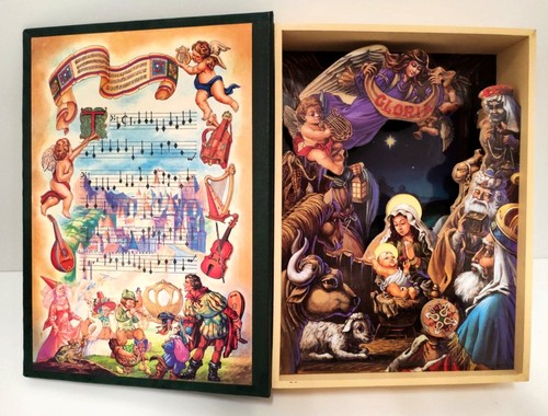Musical wooden books spieluhr - wooden,